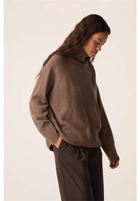 Des Petits Hauts Women's Aramis Loutre Dark Grey Extra-Fine Merino High-Neck Jumper Des Petits Hauts |  | 1H26010207187